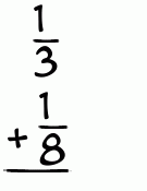 What is 1/3 + 1/8?