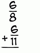 What is 6/8 + 6/11?