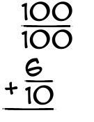 What is 100/100 + 6/10?