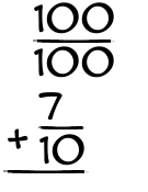 What is 100/100 + 7/10?