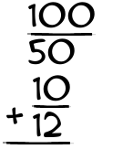 What is 100/50 + 10/12?