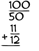 What is 100/50 + 11/12?