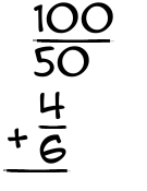 What is 100/50 + 4/6?