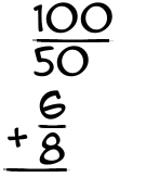 What is 100/50 + 6/8?