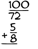 What is 100/72 + 5/8?