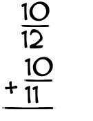 What is 10/12 + 10/11?