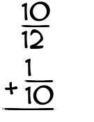 What is 10/12 + 1/10?