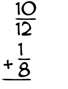 What is 10/12 + 1/8?