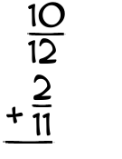 What is 10/12 + 2/11?