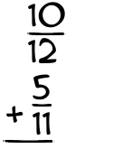 What is 10/12 + 5/11?