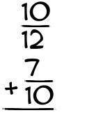 What is 10/12 + 7/10?