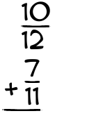 What is 10/12 + 7/11?