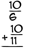 What is 10/6 + 10/11?
