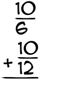 What is 10/6 + 10/12?
