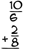 What is 10/6 + 2/8?