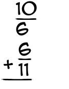 What is 10/6 + 6/11?