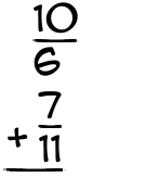 What is 10/6 + 7/11?