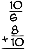 What is 10/6 + 8/10?