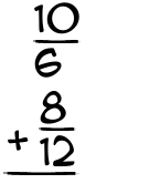 What is 10/6 + 8/12?