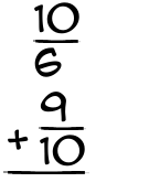 What is 10/6 + 9/10?