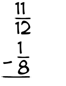 What is 11/12 - 1/8?