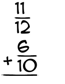 What is 11/12 + 6/10?