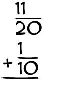 What is 11/20 + 1/10?