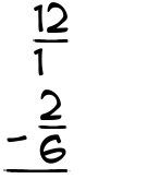 What is 12/1 - 2/6?