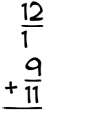 What is 12/1 + 9/11?