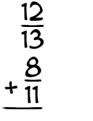 What is 12/13 + 8/11?