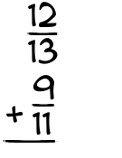 What is 12/13 + 9/11?
