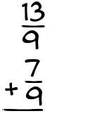 What is 13/9 + 7/9?