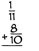 What is 1/11 + 8/10?