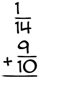What is 1/14 + 9/10?