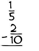 What is 1/5 - 2/10?