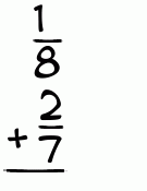 What is 1/8 + 2/7?