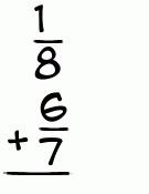 What is 1/8 + 6/7?