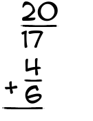 What is 20/17 + 4/6?
