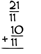 What is 21/11 + 10/11?