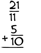 What is 21/11 + 5/10?