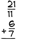What is 21/11 + 6/7?