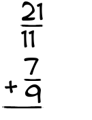 What is 21/11 + 7/9?