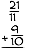 What is 21/11 + 9/10?