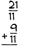 What is 21/11 + 9/11?