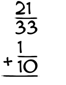 What is 21/33 + 1/10?