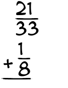 What is 21/33 + 1/8?