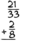 What is 21/33 + 2/8?
