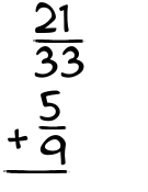 What is 21/33 + 5/9?