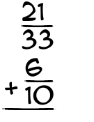 What is 21/33 + 6/10?
