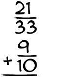 What is 21/33 + 9/10?